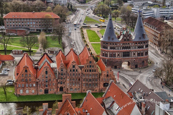 das Lübecker Tor von Oben